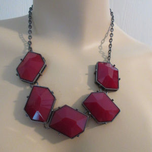NEW RUBY RED CHAIN NECKLACE